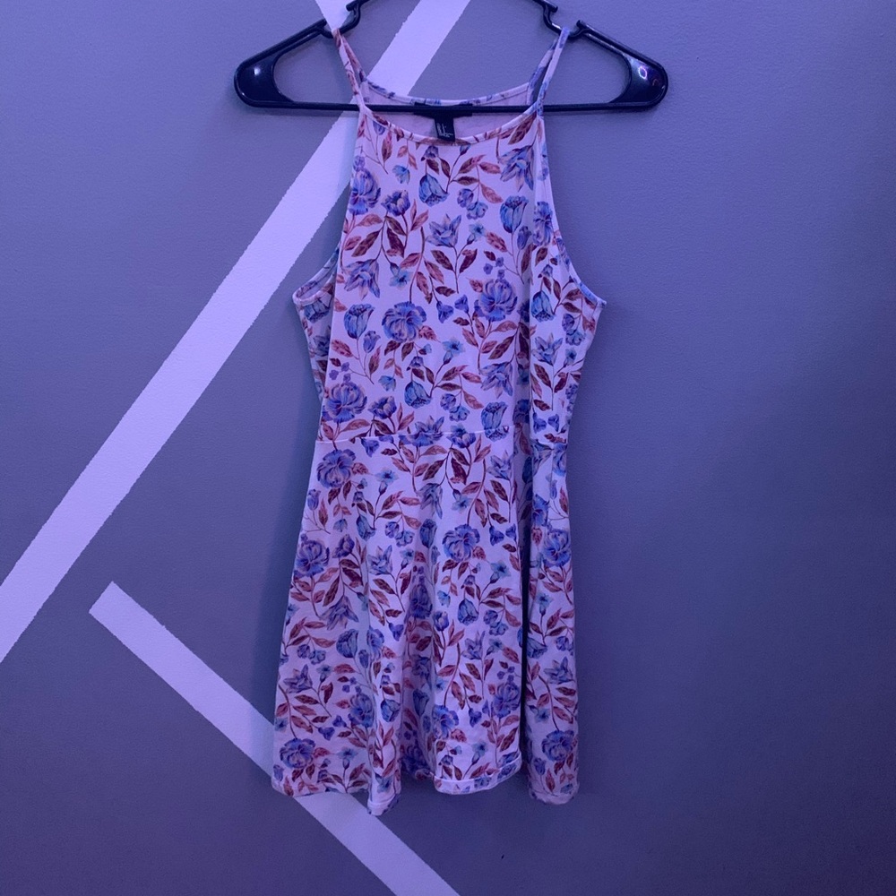 White floral dress